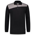 Polosweater Bicolor Naden BlackGrey