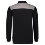 Polosweater Bicolor Naden BlackGrey