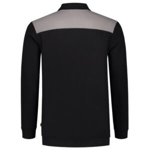 Polosweater Bicolor Naden BlackGrey