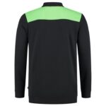 Polosweater Bicolor Naden Blacklime