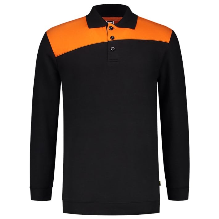 Polosweater Bicolor Naden Blackoran