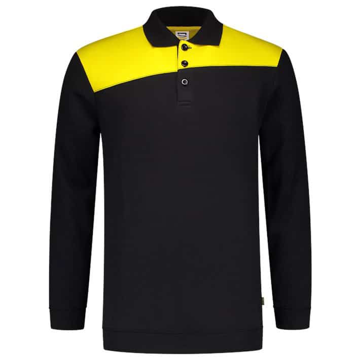 Polosweater Bicolor Naden BlackYello