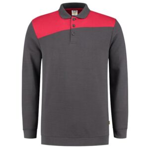 Polosweater Bicolor Naden DgreyRed