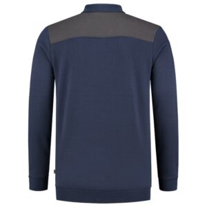 Polosweater Bicolor Naden InkDgrey