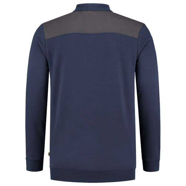 Polosweater Bicolor Naden InkDgrey