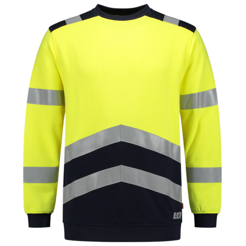 Sweater Multinorm Bicolor Fluo Yellow/Ink