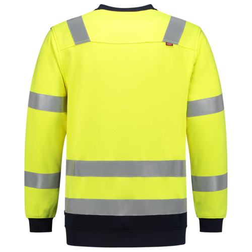 Sweater Multinorm Bicolor Fluo Yellow/Ink