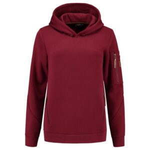Sweater Premium Capuchon Dames Bordeaux