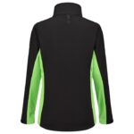 Softshell Bicolor Dames Blacklime