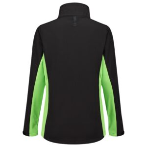 Softshell Bicolor Dames Blacklime