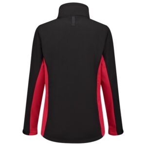 Softshell Bicolor Dames Blackred