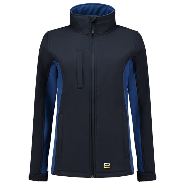 Softshell Bicolor Dames Navyroyal