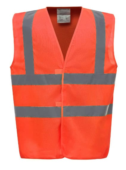 Signalisatievest met 2 Banden & Bretels Fluooranje