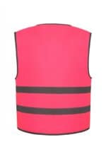 Gilet with Reflective Hem & Strips Kids Pink