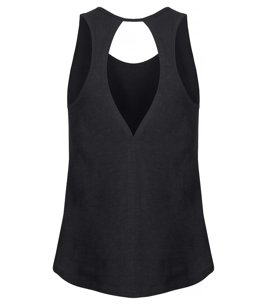 Slub Tanktop Woman Zwart