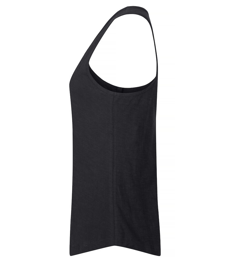 Slub Tanktop Woman Zwart