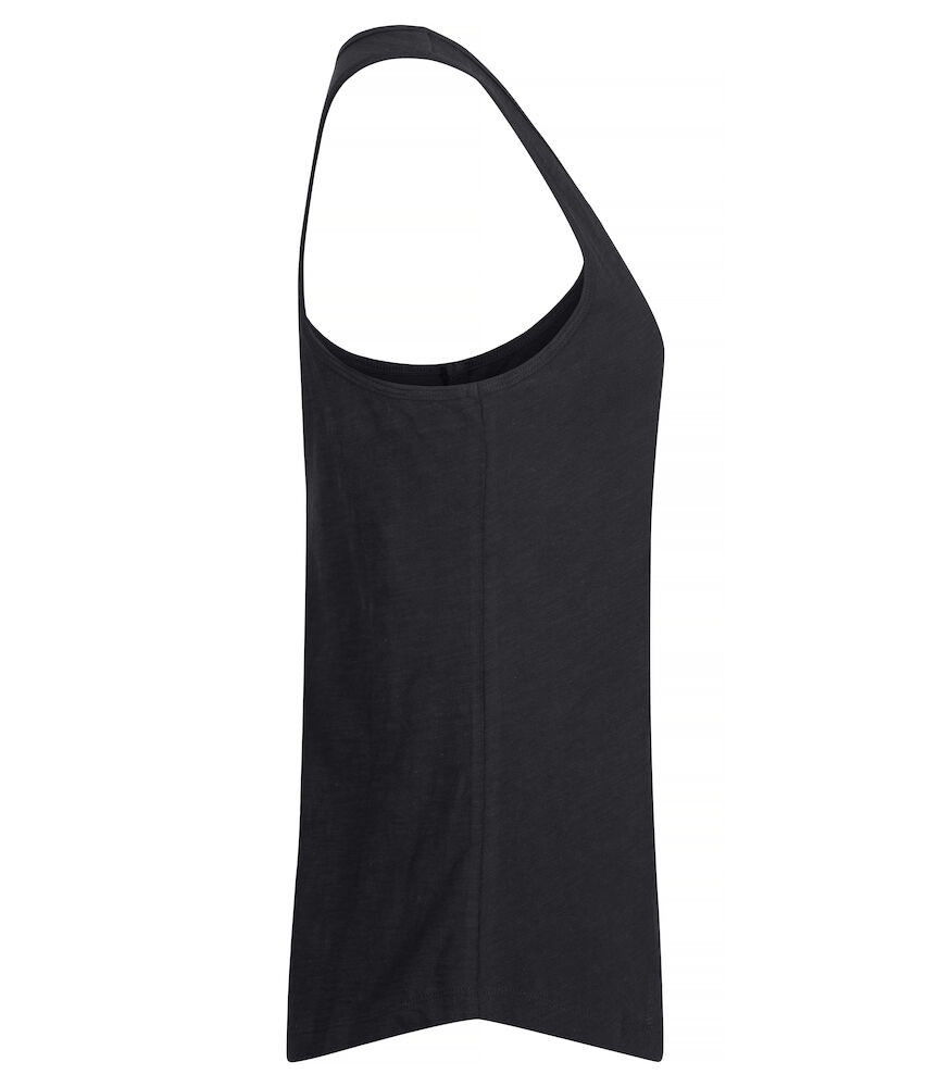 Slub Tanktop Woman Zwart