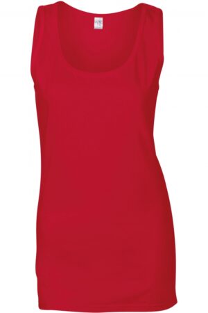 GI64200L Softstyle® Fitted Ladies' Tank Top Rood