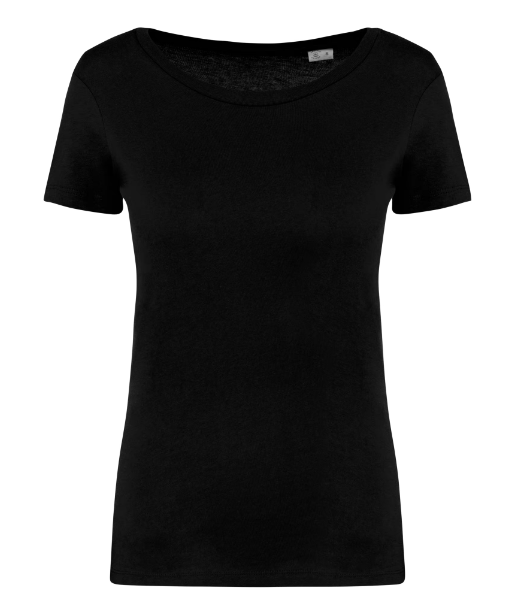 NS324 Ecologische Dames T-shirt Zwart