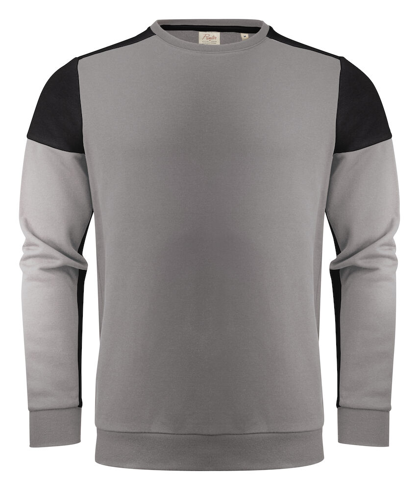 Printer Prime Sweater Staalgrijs/Zwart