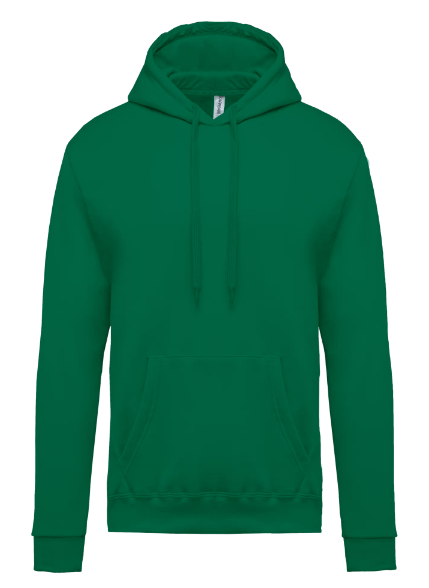 K476 Herensweater met Capuchon Kelly Green