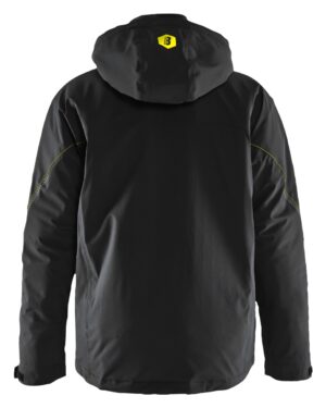4484 Lichtgewicht Winterjas met 4-Weg Stretch Zwart/High Vis Geel
