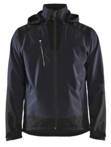 4749 Softshell Jack Donker Marineblauw/Zwart