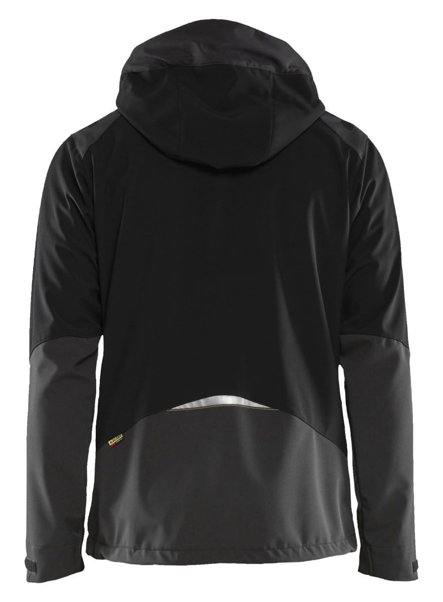 4749 Softshell Jack Zwart/High Vis Geel