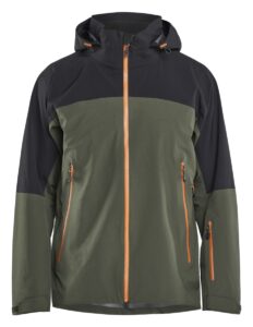 4980 Softshell Jack Striker met Stretch Woudgroen/Roest