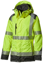 430P-W High-Vis Dames Winterjas Geel