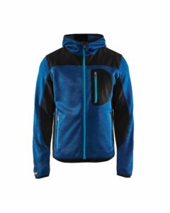 Gebreid vest met softshell Marineblauw/Marineblauw