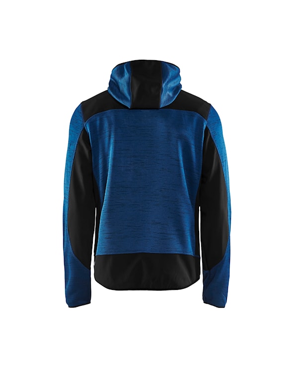 Gebreid vest met softshell Marineblauw/Marineblauw