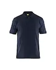 Poloshirt piqué Donker Marineblauw