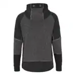 6034P Hoodie Lange Rits Aereo Zwart/Grijs