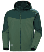 74290 Oxford H. Softshell Jacket met Afneembare Kap Groen/Donkergroen