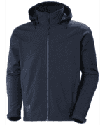 74290 Oxford H. Softshell Jacket met Afneembare Kap Marineblauw