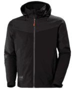 74290 Oxford H. Softshell Jacket met Afneembare Kap Zwart