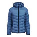 Gewatteerde Lichtgewicht Base Jas Dames Oceaanblauw