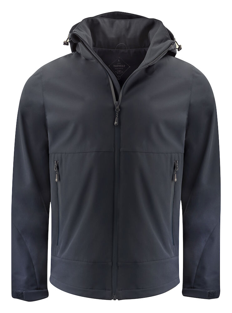 Lodgetown Softshell-jack Heren Zwart