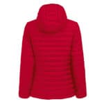 Meadows Gewatteerde Jas met Kap Dames Rood