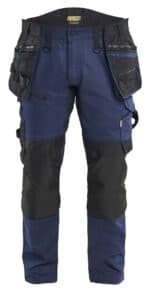 1970 Stretch Werkbroek Striker met Holsterzakken Donker Marineblauw/Zwart