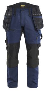 1970 Stretch Werkbroek Striker met Holsterzakken Donker Marineblauw/Zwart