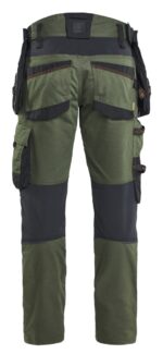 1970 Stretch Werkbroek Striker met Holsterzakken Woudgroen/Roest