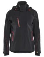 4483 Shell Jack met Stretch Zwart/Rood