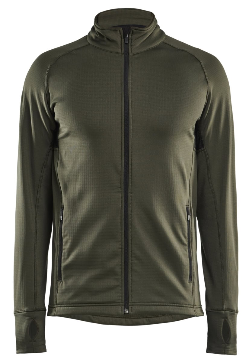 4735 Fleecejack Striker Donker Herfstgroen