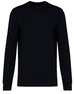 NS333 Ecologische T-shirt Lange Mouwen Zwart