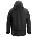 1226 Softshell Stretch Jack met Kap Zwart