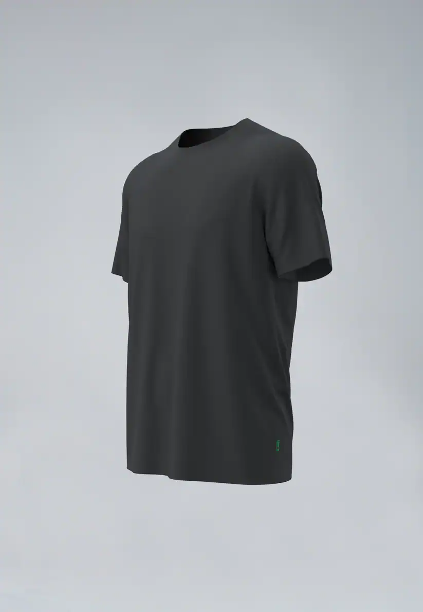 Duurzaam T-shirt uit Koffiedrab Heren Zwart