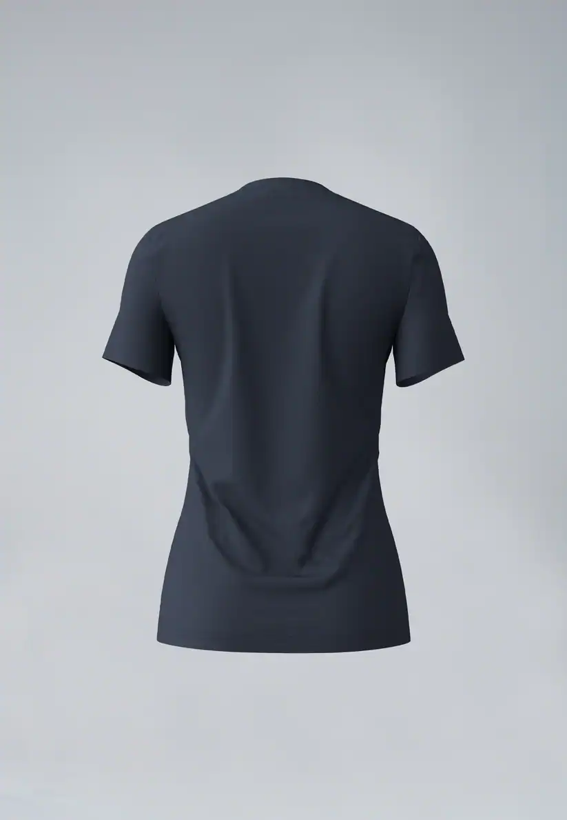 Duurzaam T-shirt uit Koffiedrab Dames Navy