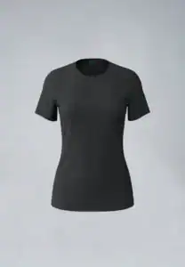 Duurzaam T-shirt uit Koffiedrab Dames Zwart